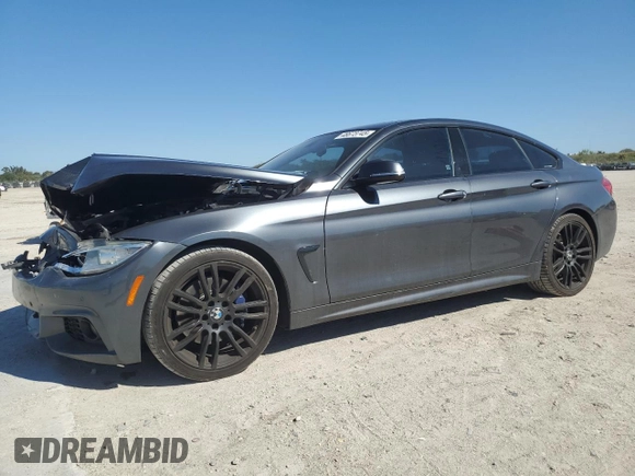 2017 BMW 4 Series 430i with VIN WBA4F7C51HG437778, listed as a Copart auction lot 48673745 with 110,531 mi miles and Salvage Title. Bid and sale history available at carsss.com. Image 1.