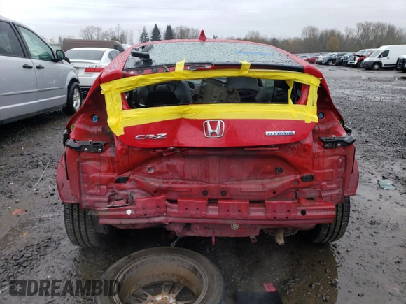 2012 Honda CR-Z with VIN JHMZF1D41CS003358, listed as a Copart auction lot 84696844 with 81,292 mi miles and Salvage Title. Bid and sale history available at carsss.com. Image 6.