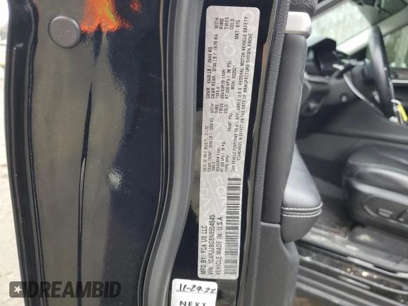 2022 Jeep Grand Cherokee Limited with VIN 1C4RJJBG8N8554545, listed as a Copart auction lot 44686215 with 69,545 mi miles and Salvage title. Bid and sale history available at DreamBid. Image 13.