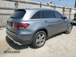 2022 Mercedes-Benz GLC 300 with VIN W1N0G8DB0NV347143, listed as a Copart auction lot 60288505 with 28,989 mi miles and Salvage title. Bid and sale history available at DreamBid. Image 3.
