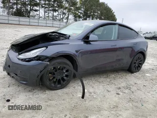 2021 Tesla Model Y Long Range z VIN 5YJYGDEE0MF254020, wystawiony jako Copart lot #51666865 z przebiegiem 25 805 mil mil oraz Szkody całkowita. Historia ofert i sprzedaży dostępna na DreamBid. Obrazek 1.