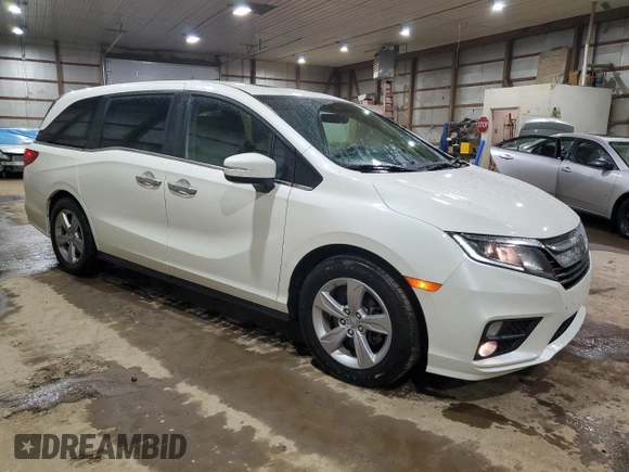 2019 Honda Odyssey EX-L with VIN 5FNRL6H70KB120310, listed as a Copart auction lot 51616445 with 124,398 mi miles and Salvage Title. Bid and sale history available at carsss.com. Image 4.