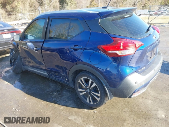 2020 Nissan Kicks SR with VIN 3N1CP5DV7LL535557, listed as a IAAI auction lot 41384085 with 47,147 mi miles. Bid and sale history available at carsss.com. Image 3.