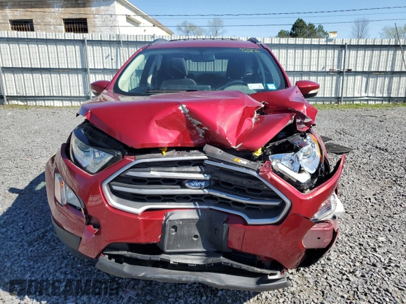 2019 Ford EcoSport SE with VIN MAJ6S3GL8KC282630, listed as a Copart auction lot 54674215 with 19,529 mi miles and Salvage Title. Bid and sale history available at DreamBid. Image 5.