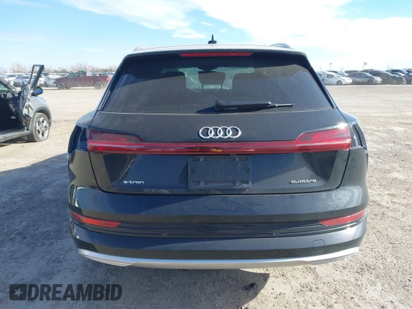 2022 Audi e-tron Premium with VIN WA1AAAGE6NB030134, listed as a IAAI auction lot 41209620 with 27,848 mi miles. Bid and sale history available at carsss.com. Image 16.