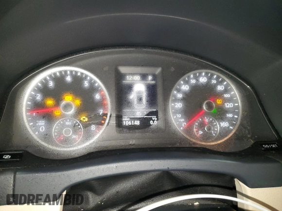 2012 Volkswagen Tiguan S with VIN WVGBV7AX3CW512668, listed as a Copart auction lot 42055975 with 106,148 mi miles and Salvage Title. Bid and sale history available at DreamBid. Image 9.