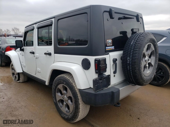 2018 Jeep Wrangler JK Unlimited Sahara with VIN 1C4BJWEG4JL936296, listed as a Copart auction lot 37324943 with 25,379 mi miles. Bid and sale history available at carsss.com. Image 2.