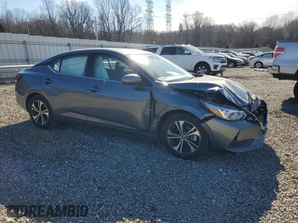 2023 Nissan Sentra SV with VIN 3N1AB8CV5PY221164, listed as a Copart auction lot 89116835 with 6,869 mi miles and Salvage Title. Bid and sale history available at carsss.com. Image 4.