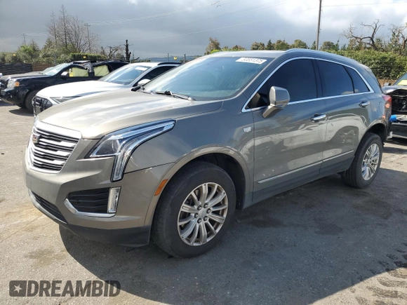 2019 Cadillac XT5 FWD with VIN 1GYKNARS8KZ236067, listed as a Copart auction lot 50551375 with 64,840 mi miles and Salvage Title. Bid and sale history available at carsss.com. Image 1.
