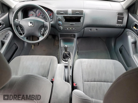 2004 Honda Civic LX with VIN 2HGES15524H625190, listed as a Copart auction lot 50346525 with 160,807 mi miles and Salvage Title. Bid and sale history available at DreamBid. Image 8.