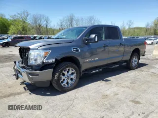 2023 Nissan Titan Pro-4X with VIN 1N6AA1FB6PN107709, listed as a Copart auction lot 55011365 with 35,203 mi miles and Non repairable. Bid and sale history available at DreamBid. Image 1.