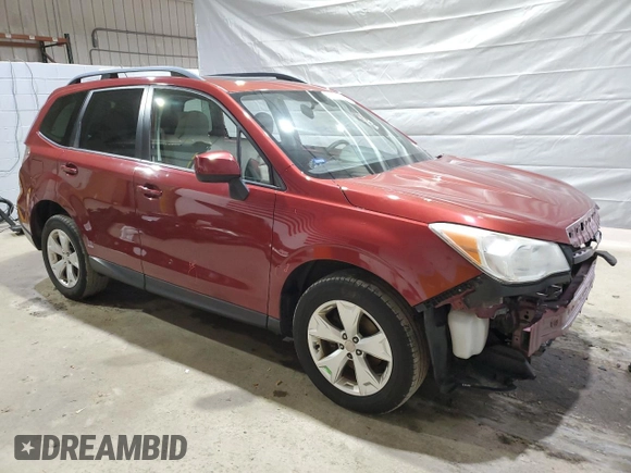 2015 Subaru Forester Premium with VIN JF2SJADC0FH458844, listed as a Copart auction lot 50400425 with 129,643 mi miles and Salvage Title. Bid and sale history available at DreamBid. Image 4.