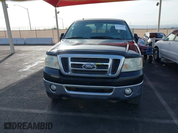 2008 Ford F-150 XLT with VIN 1FTPW14V48KD80582, listed as a IAAI auction lot 41152650 with 155,091 mi miles. Bid and sale history available at carsss.com. Image 6.