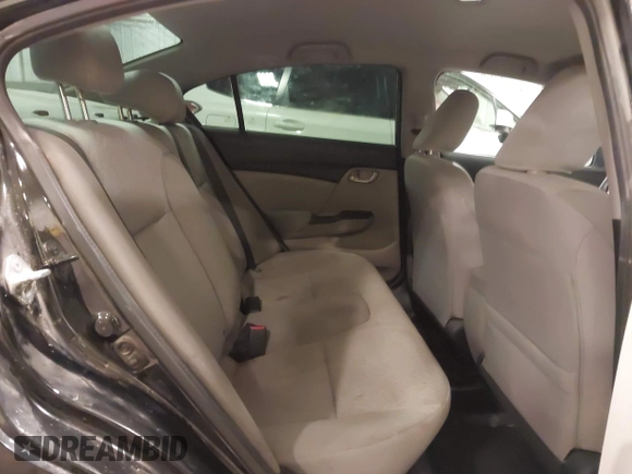 2015 Honda Civic Sedan LX with VIN 19XFB2E52FE025406, listed as a IAAI auction lot 41827527 with 186,485 mi miles. Bid and sale history available at carsss.com. Image 8.