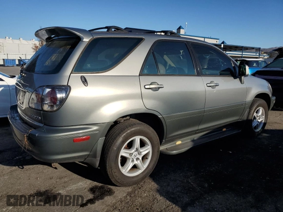 2003 Lexus RX 300 with VIN JTJGF10U330162566, listed as a Copart auction lot 85192144 with 187,769 mi miles and Salvage Title. Bid and sale history available at carsss.com. Image 3.