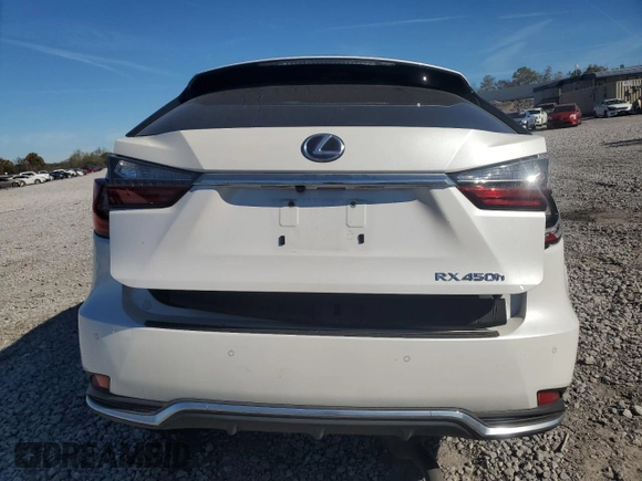 2021 Lexus RX 450h with VIN 2T2HGMDA5MC059173, listed as a Copart auction lot 80161234 with Not provided miles and Non repairable. Bid and sale history available at DreamBid. Image 6.