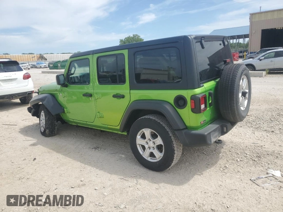 2020 Jeep Wrangler Unlimited Sport S с VIN 1C4HJXDN2LW113951, выставлен на аукционе Copart как лот 58082405 с пробегом 122 591 миль миль и Списание • Salvage title. История ставок и продаж доступна на DreamBid. Изображение 2.