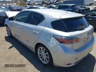 2013 Lexus CT 200h with VIN JTHKD5BH0D2135310, listed as a IAAI auction lot 40105012 with 101,930 mi miles and . Bid and sale history available at DreamBid. Image 3.