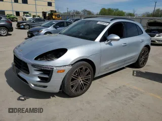 2017 Porsche Macan GTS with VIN WP1AG2A50HLB53198, listed as a Copart auction lot 49955915 with 47,987 mi miles and Salvage Title. Bid and sale history available at carsss.com. Image 1.