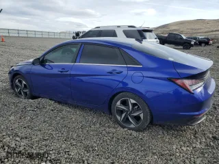 2022 Hyundai Elantra Hybrid Limited with VIN KMHLN4AJ0NU021262, listed as a Copart auction lot 49834985 with 33,782 mi miles and Salvage Title. Bid and sale history available at carsss.com. Image 2.