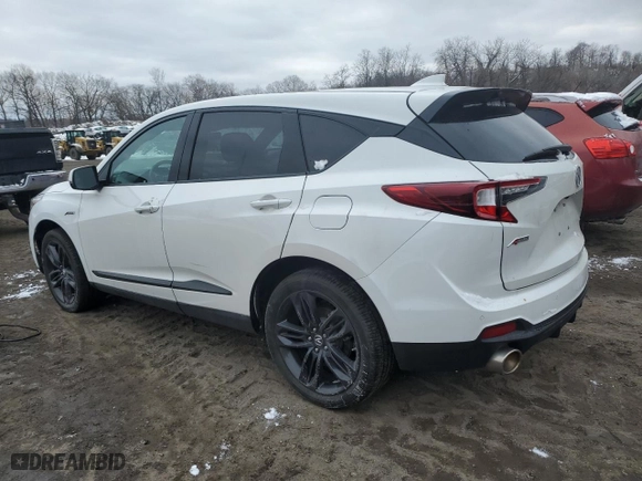 2020 Acura RDX w/A-Spec Pkg with VIN 5J8TC2H6XLL028904, listed as a Copart auction lot 44723385 with 0 mi miles and Salvage Title. Bid and sale history available at carsss.com. Image 2.