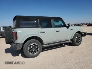 2023 Ford Bronco with VIN 1FMDE5DH3PLA99174, listed as a Copart auction lot 43854195 with 15,537 mi miles and Salvage Title. Bid and sale history available at carsss.com. Image 3.