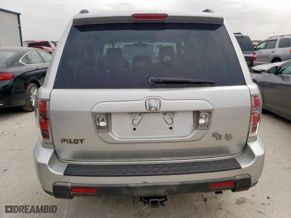 2006 Honda Pilot EX-L with VIN 5FNYF28506B049075, listed as a Copart auction lot 51674785 with 160,298 mi miles and Clean Title. Bid and sale history available at carsss.com. Image 6.