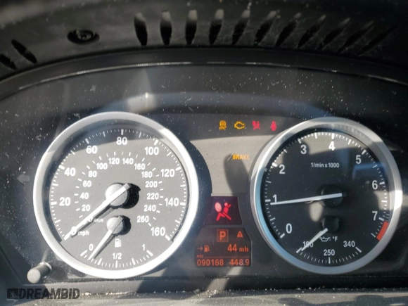 2011 BMW X6 35i with VIN 5UXFG2C57BLX09002, listed as a Copart auction lot 50083805 with 90,168 mi miles and Salvage Title. Bid and sale history available at carsss.com. Image 9.