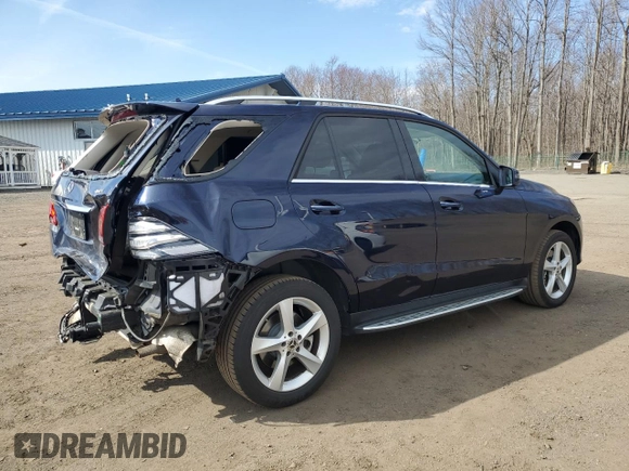 2019 Mercedes-Benz GLE 400 with VIN 4JGDA5GB9KB215933, listed as a Copart auction lot 50123975 with 104,703 mi miles and Salvage title. Bid and sale history available at DreamBid. Image 3.