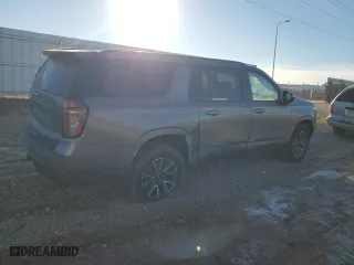 2022 Chevrolet Suburban Z71 with VIN 1GNSKDKD4NR255061, listed as a Copart auction lot 85507694 with 107,856 mi miles and Salvage Title. Bid and sale history available at carsss.com. Image 3.