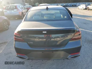 2025 Genesis G70 2.5T with VIN KMTG34SC3SU154185, listed as a Copart auction lot 86526414 with 611 mi miles and Clean Title. Bid and sale history available at DreamBid. Image 6.