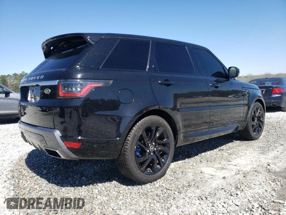 2019 Land Rover Range Rover Sport HSE with VIN SALWR2RV4KA826527, listed as a Copart auction lot 49211905 with 70,580 mi miles and Salvage Title. Bid and sale history available at carsss.com. Image 3.