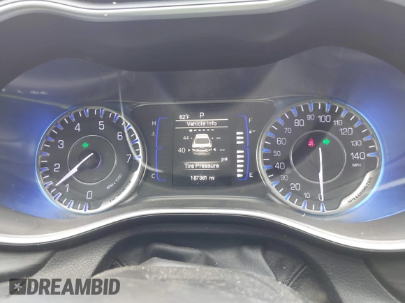 2015 Chrysler 200 Limited with VIN 1C3CCCAB8FN543196, listed as a IAAI auction lot 42670297 with 187,381 mi miles and . Bid and sale history available at DreamBid. Image 7.