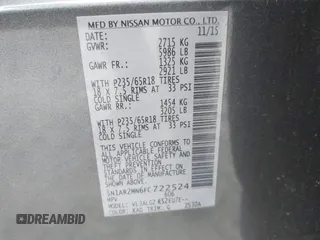 2015 Nissan Pathfinder S с VIN 5N1AR2MN6FC722524, выставлен на аукционе IAAI как лот 42178396 с пробегом 112 564 миль миль и . История ставок и продаж доступна на DreamBid. Изображение 9.