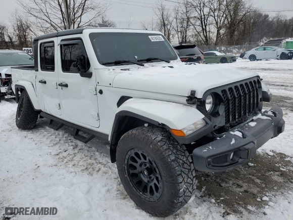2022 Jeep Gladiator Texas Trail with VIN 1C6HJTAG5NL168498, listed as a Copart auction lot 45184335 with 26,642 mi miles and Salvage Title. Bid and sale history available at carsss.com. Image 4.