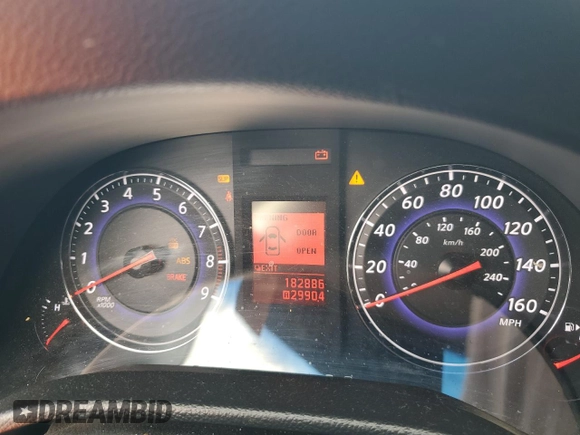 2008 Infiniti G35 Sedan Journey with VIN JNKBV61E98M226659, listed as a Copart auction lot 88713895 with 182,886 mi miles and Salvage Title. Bid and sale history available at carsss.com. Image 9.