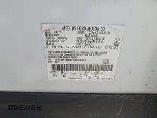 2017 Ford Explorer XLT with VIN 1FM5K7D89HGC85465, listed as a IAAI auction lot 42151342 with Not provided miles and . Bid and sale history available at DreamBid. Image 9.