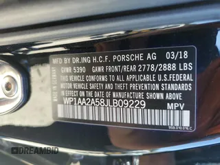 2018 Porsche Macan z VIN WP1AA2A58JLB09229, wystawiony jako Copart lot #54876065 z przebiegiem 128 985 mil mil oraz Szkody całkowita. Historia ofert i sprzedaży dostępna na DreamBid. Obrazek 13.