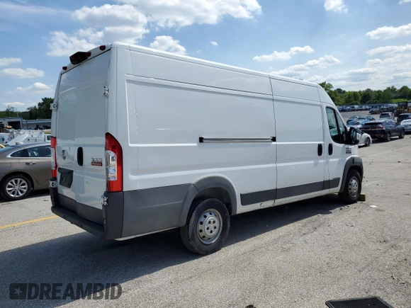 2018 Ram ProMaster Cargo with VIN 3C6URVJG8JE114621, listed as a Copart auction lot 55064445 with Not Provided miles and Clean Title. Bid and sale history available at DreamBid. Image 3.