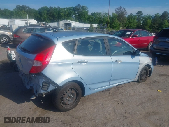 2013 Hyundai Accent GS with VIN KMHCT5AE4DU119904, listed as a IAAI auction lot 42230062 with 176,841 mi miles and . Bid and sale history available at DreamBid. Image 4.