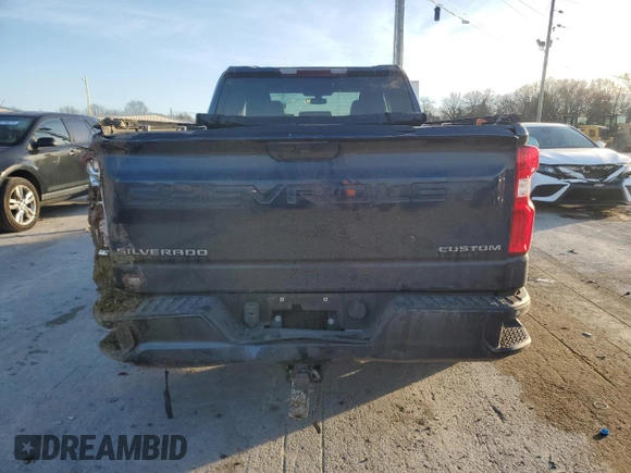 2020 Chevrolet Silverado 1500 Custom with VIN 1GCRWBEH7LZ336938, listed as a Copart auction lot 43838275 with 243,342 mi miles and Salvage Title. Bid and sale history available at carsss.com. Image 6.