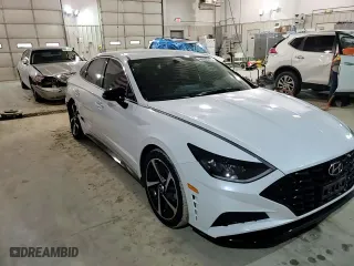2021 Hyundai Sonata SEL Plus with VIN 5NPEJ4J25MH088580, listed as a Copart auction lot 44403215 with 46,692 mi miles and Salvage Title. Bid and sale history available at carsss.com. Image 10.