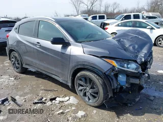 2022 Honda HR-V Sport with VIN 3CZRU6H10NM727178, listed as a IAAI auction lot 41921282 with 44,626 mi miles. Bid and sale history available at carsss.com. Image 1.