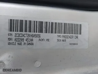 2019 Dodge Charger R/T with VIN 2C3CDXCT2KH605656, listed as a IAAI auction lot 41464186 with 118,254 mi miles. Bid and sale history available at carsss.com. Image 9.