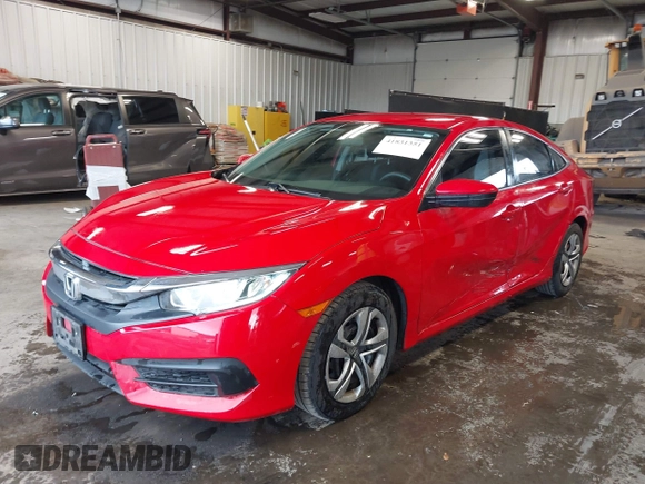2017 Honda Civic Sedan LX with VIN 2HGFC2F52HH500086, listed as a IAAI auction lot 41831351 with 91,851 mi miles. Bid and sale history available at carsss.com. Image 17.