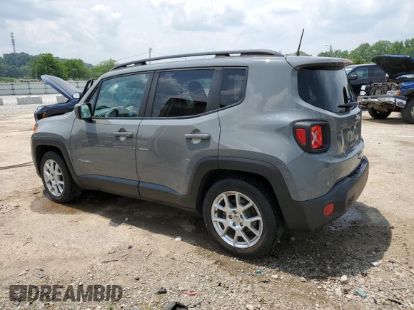 2020 Jeep Renegade Latitude z VIN ZACNJABB7LPL31497, wystawiony jako Copart lot #59149995 z przebiegiem 45 396 mil mil oraz Szkoda całkowita • Salvage title. Historia ofert i sprzedaży dostępna na DreamBid. Obrazek 2.
