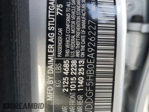 2014 Mercedes-Benz C 350 Sport with VIN WDDGF5HB0EA926227, listed as a Copart auction lot 71955504 with 57,273 mi miles and Salvage Title. Bid and sale history available at DreamBid. Image 12.