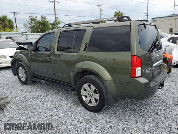 2005 Nissan Pathfinder LE z VIN 5N1AR18UX5C740258, wystawiony jako Copart lot #59152255 z przebiegiem 206 051 mil mil oraz Szkoda całkowita • Salvage title. Historia ofert i sprzedaży dostępna na DreamBid. Obrazek 2.