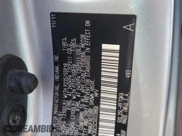2012 Toyota Sienna XLE z VIN 5TDDK3DC5CS033868, wystawiony jako Copart lot #74727814 z przebiegiem 98 798 mil mil oraz Szkoda całkowita • Salvage title. Historia ofert i sprzedaży dostępna na DreamBid. Obrazek 13.