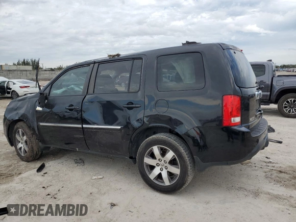 2013 Honda Pilot Touring with VIN 5FNYF3H92DB003706, listed as a Copart auction lot 42367225 with Not Provided miles and Salvage Title. Bid and sale history available at DreamBid. Image 2.
